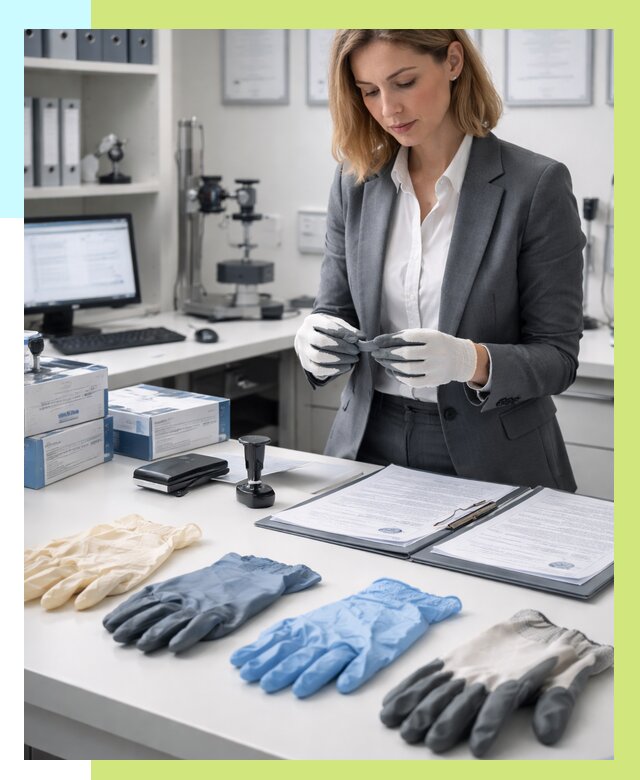 Сертификация перчаток в Донецке от 9306 р. | Алешин-Днк