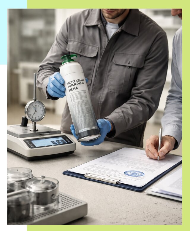 Сертификация монтажной пены в Донецке от 16422 р. | Алешин-Днк