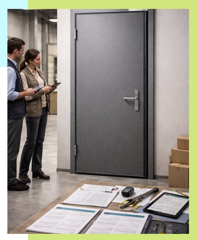 Сертификация противопожарных дверей в Донецке от 9853 р. | Алешин-Днк