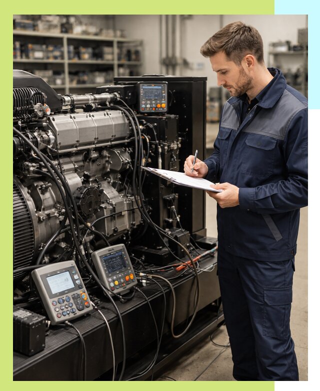 Сертификация дизельных генераторов и их оборудования в Донецке