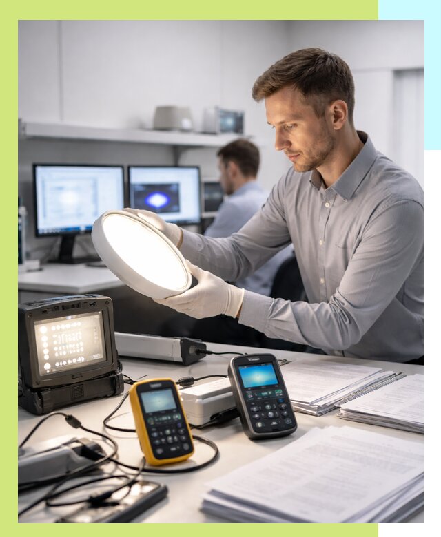 Сертификация светильников в Донецке: испытания и оформление