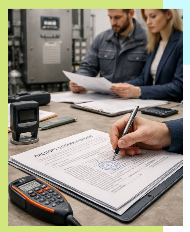 Оформление паспорта эксплуатации оборудования в Донецке