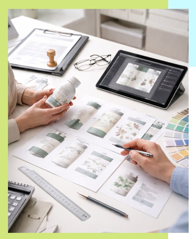 Профессиональная разработка дизайна и текста этикетки продукции в Донецке