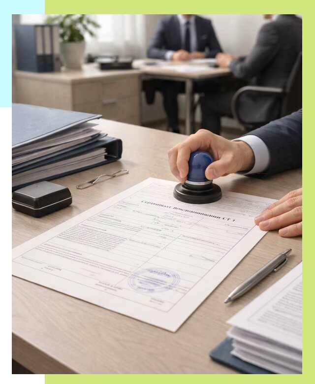 Сертификат происхождения СТ 1 в Донецке от 4927 р. | Алешин-Днк