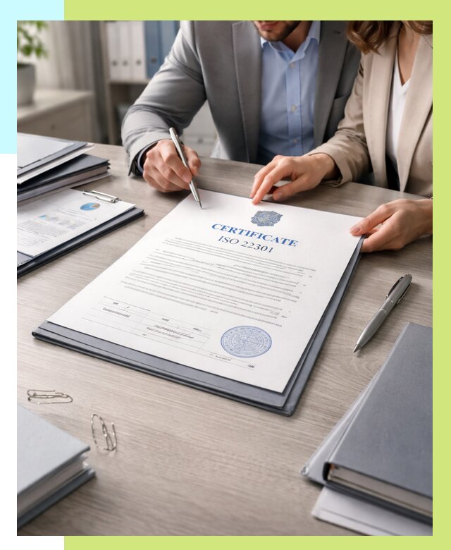 Сертификат ISO 22301 в Донецке от 49266 р. | Алешин-Днк срочно